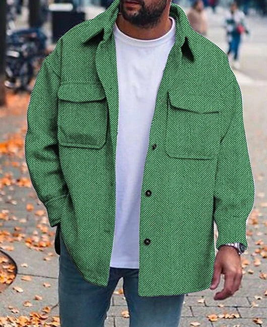 Chic Tailored Men's Designer Coat Jacket