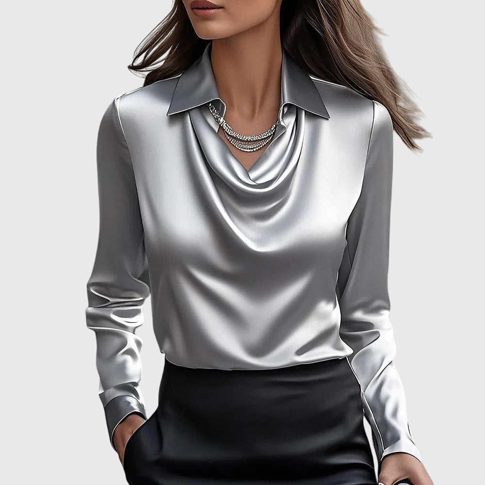 MGTM - Pleated Shine Blouse