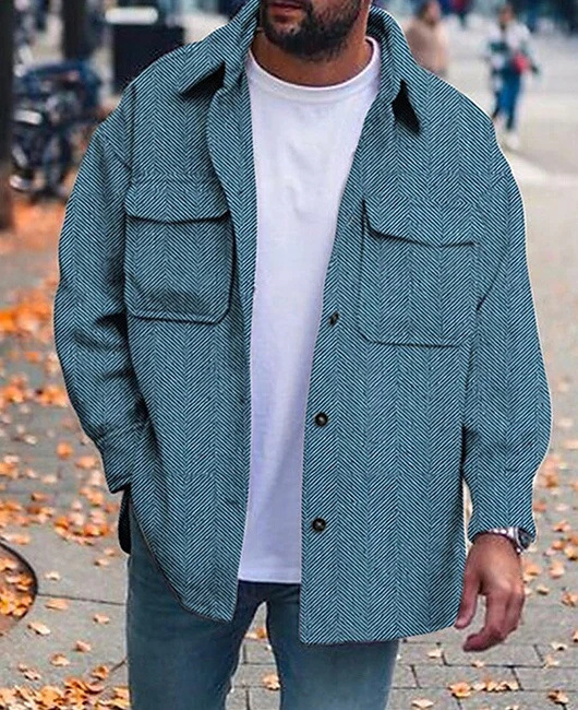 Chic Tailored Men's Designer Coat Jacket