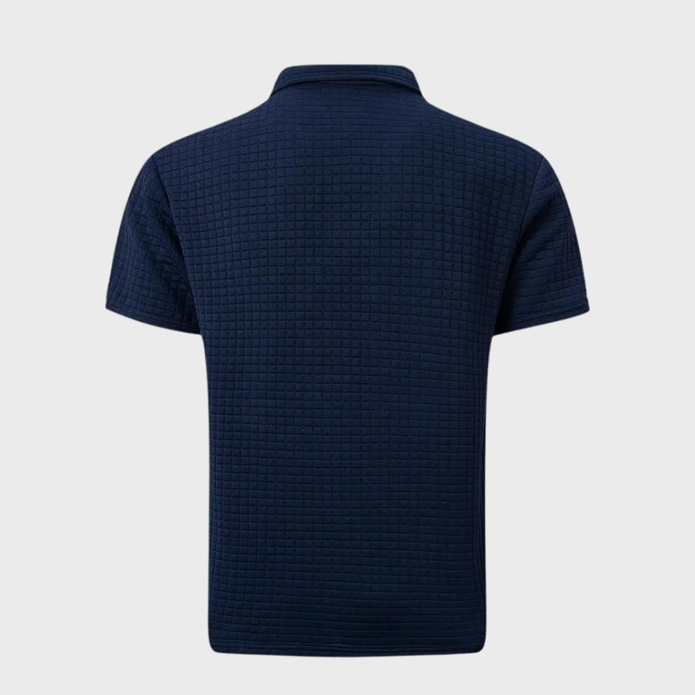 Men's Casual Polo Shirt Classic Short Sleeve Knit Top