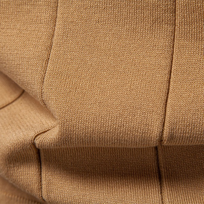 Men's Stretch Knit Texture Viscose Polo Shirt