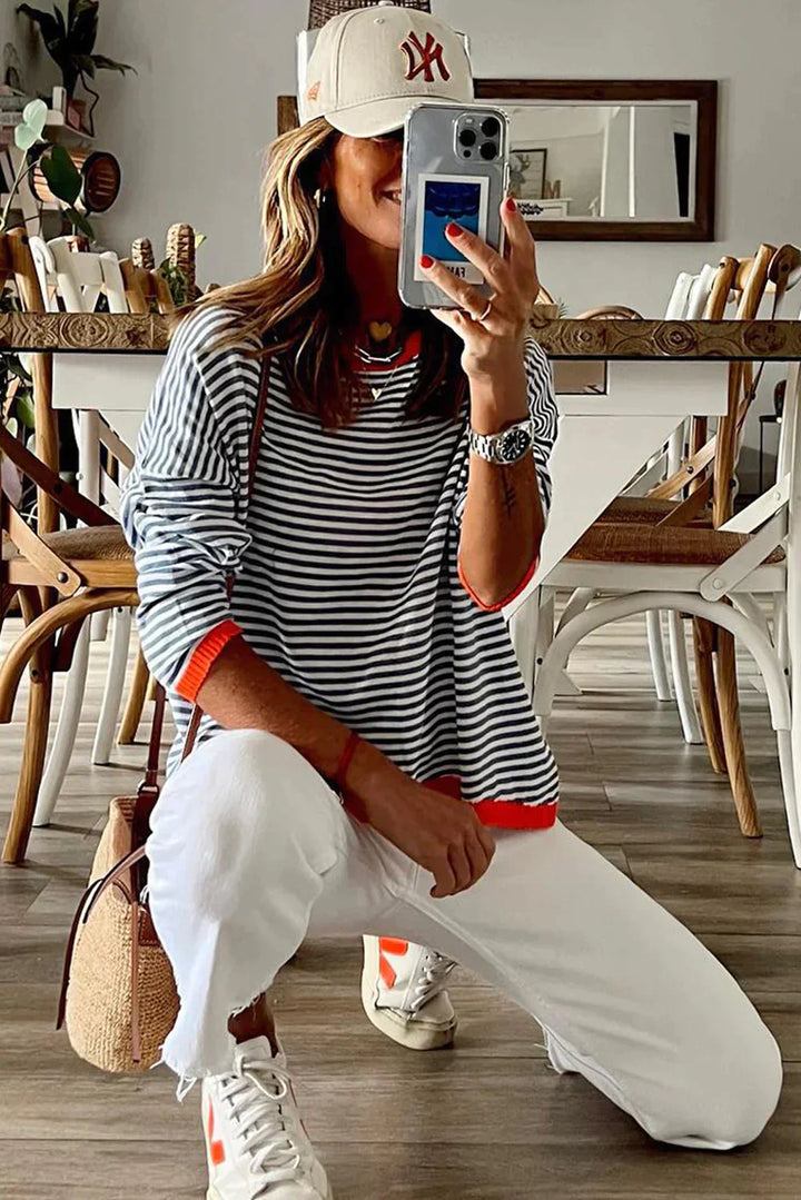 Charlotte - Stylish Striped Sweater for a Trendy Look