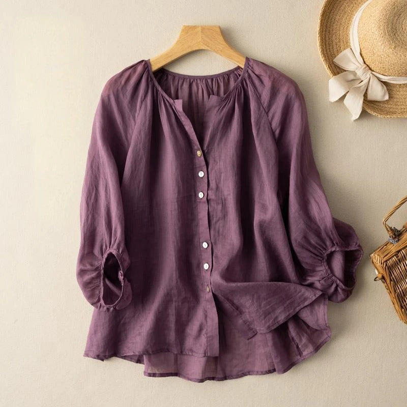 Alicia | Linen Blouse