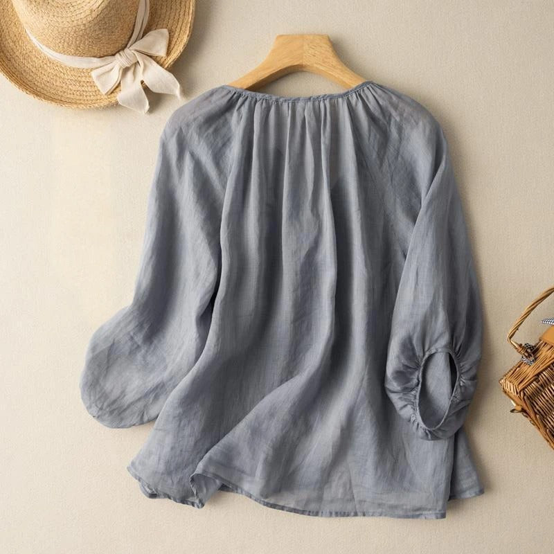 Alicia | Linen Blouse