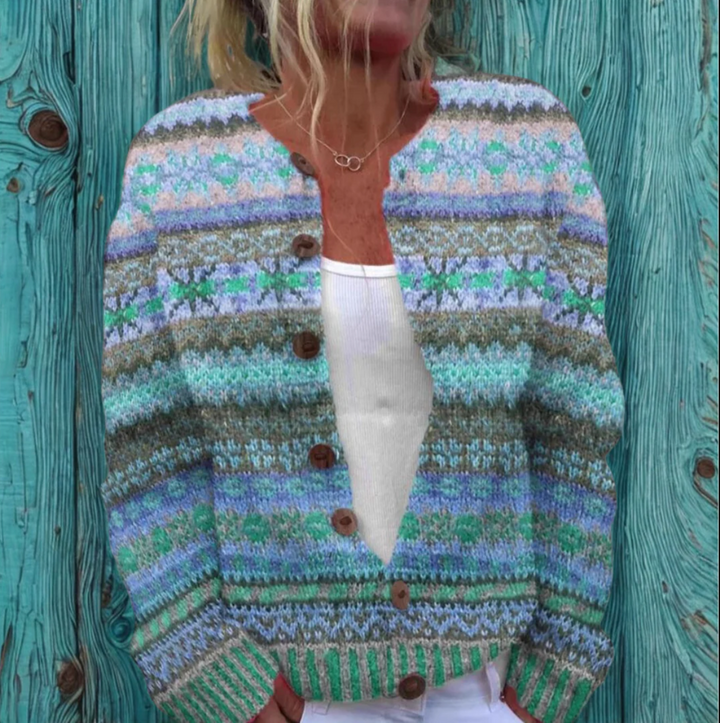 Dakota | Fair Isle Knit Cardigan