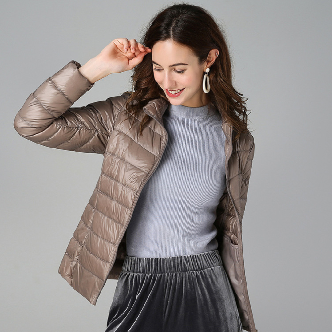 Sophie™ - Jacket made from soft cotton down material