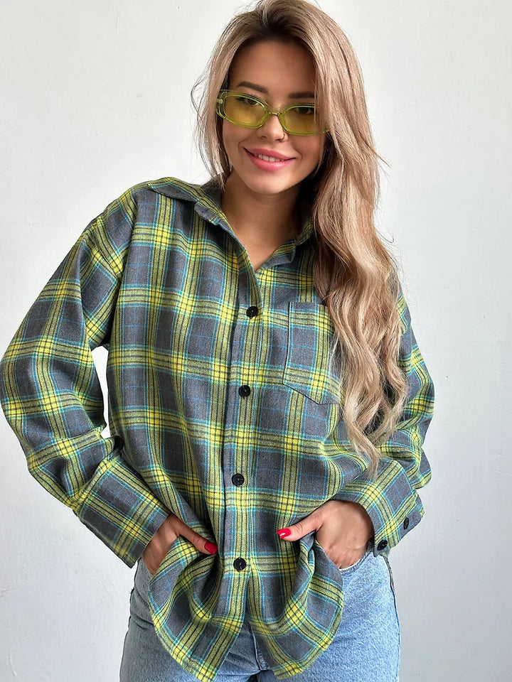 Carrie | Stylish Checked Flannel Shirt for a Refined Look