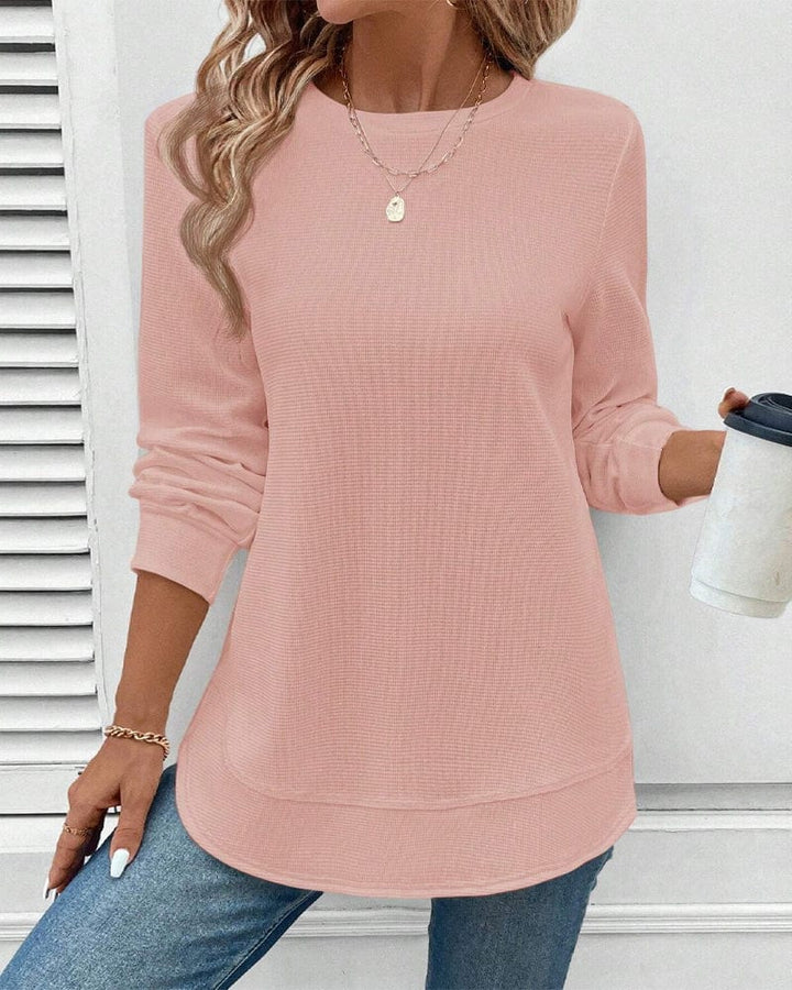 Eloise | Casual Ribbed Knit Top