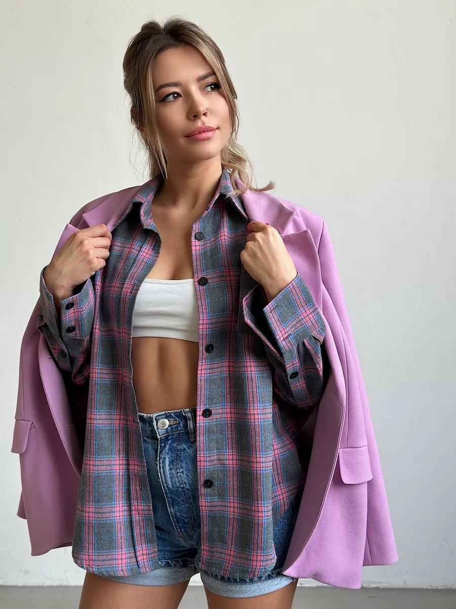 Carrie | Stylish Checked Flannel Shirt for a Refined Look