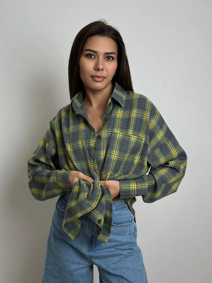 Carrie | Stylish Checked Flannel Shirt for a Refined Look