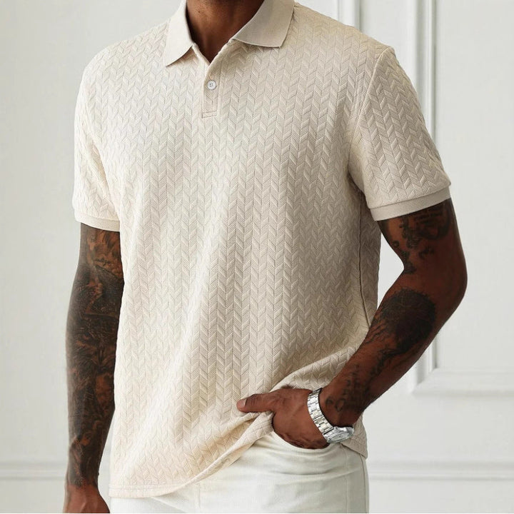 Textured Sterling Polo Shirt