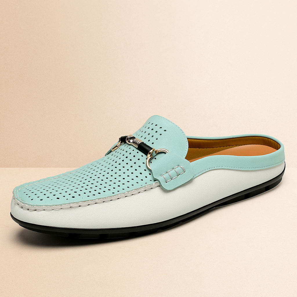 Daniel | Perforated Mule Loafers