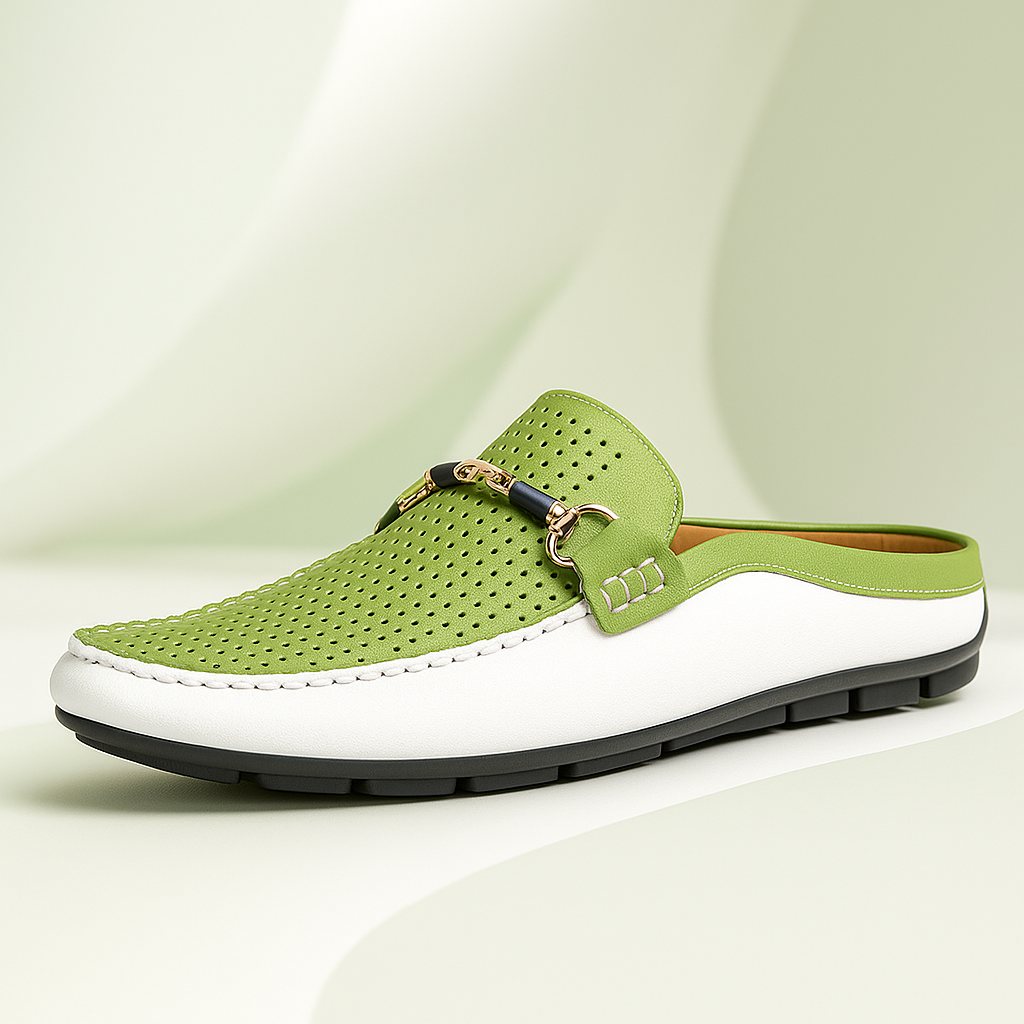 Daniel | Perforated Mule Loafers