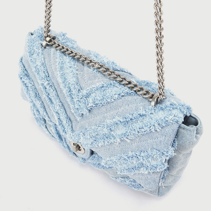 Macy - Elegant Light Blue Denim Crossbody Bag for Women