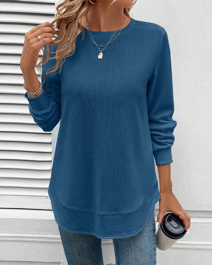 Eloise | Casual Ribbed Knit Top
