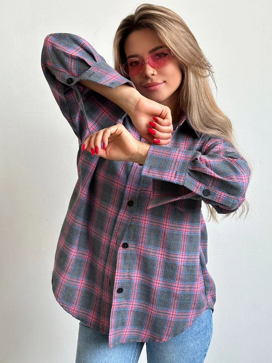 Carrie | Stylish Checked Flannel Shirt for a Refined Look