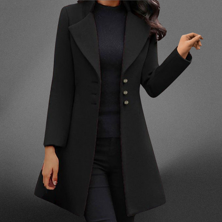 Carol | Luxurious Italian Wool Long Sleeve Coat