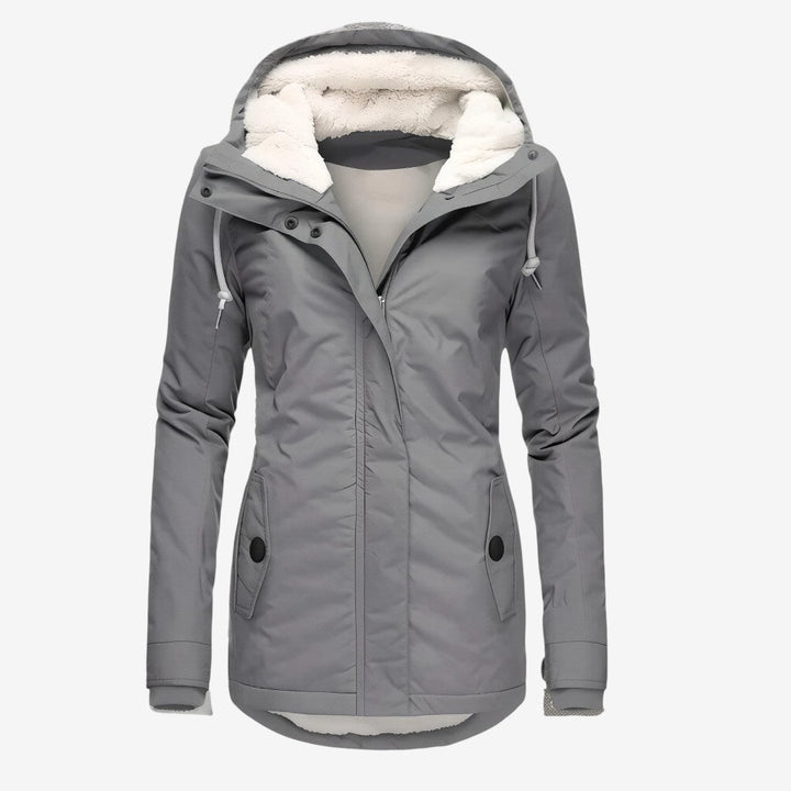 Beate - Waterproof Long Jacket with Hood and Lining