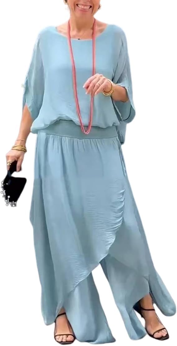 Women's Casual Two Piece Chiffon Set