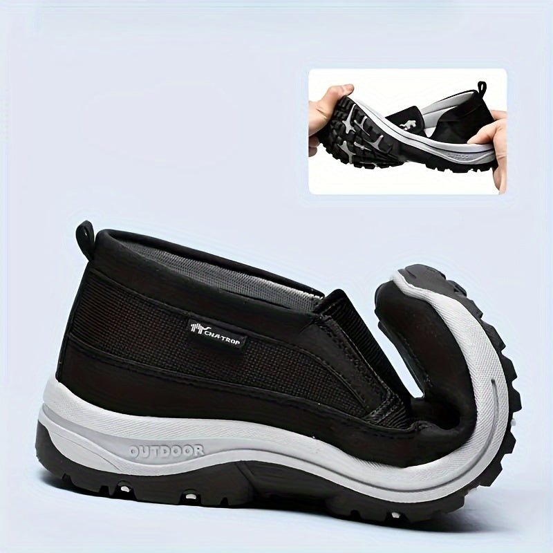Stylish All-Season Sneakers - Breathable Fabric and Durable Rubber Design