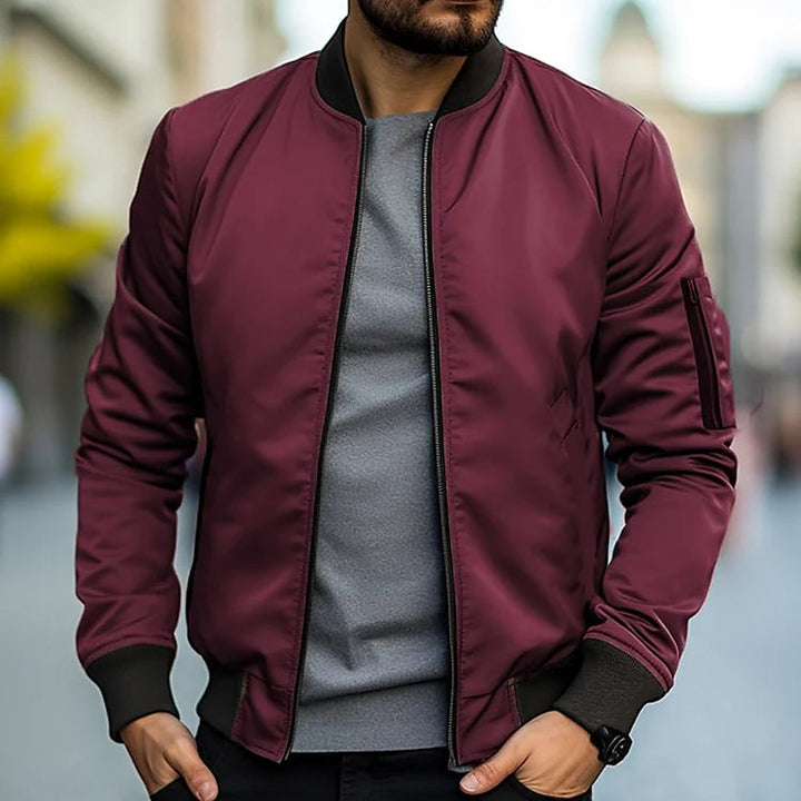 Classic Warm Bomber Jacket for Casual Wear