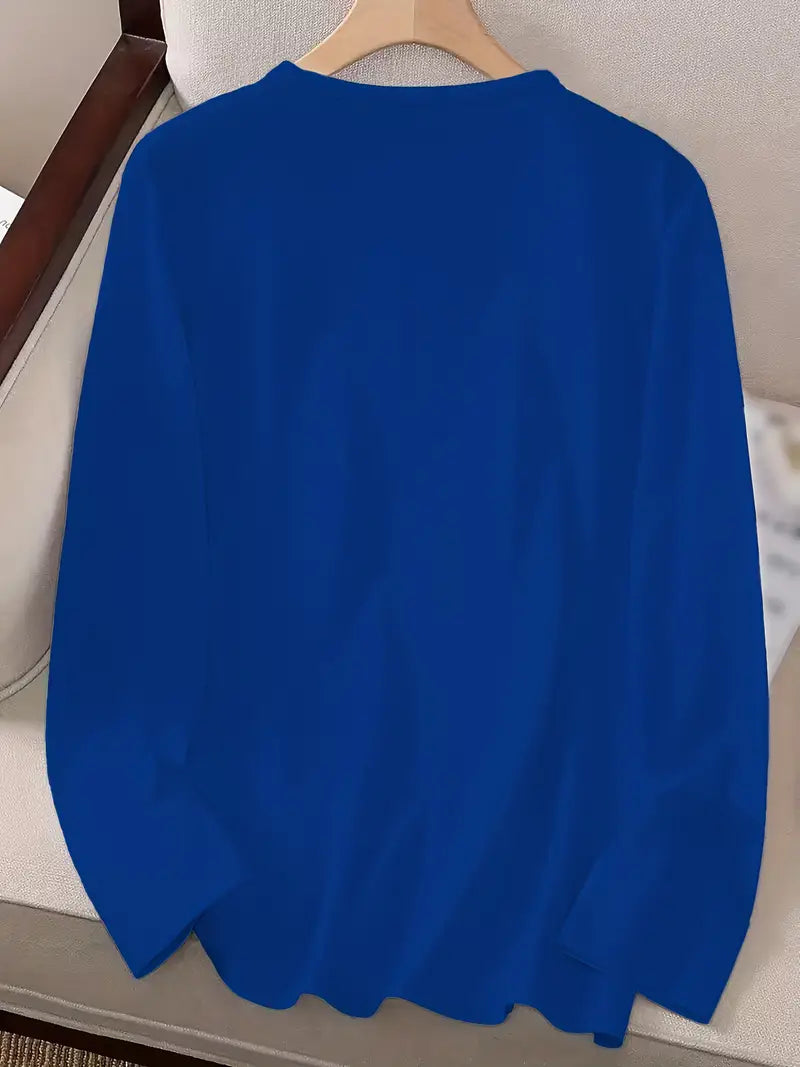 Odalina - Casual Smiley Wink Printed T-Shirt