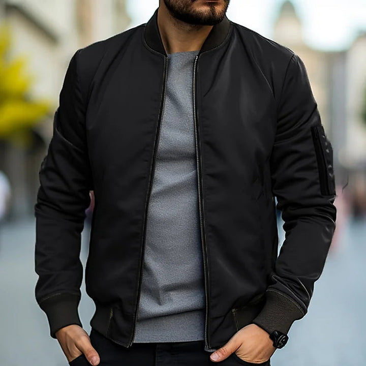 Classic Warm Bomber Jacket for Casual Wear