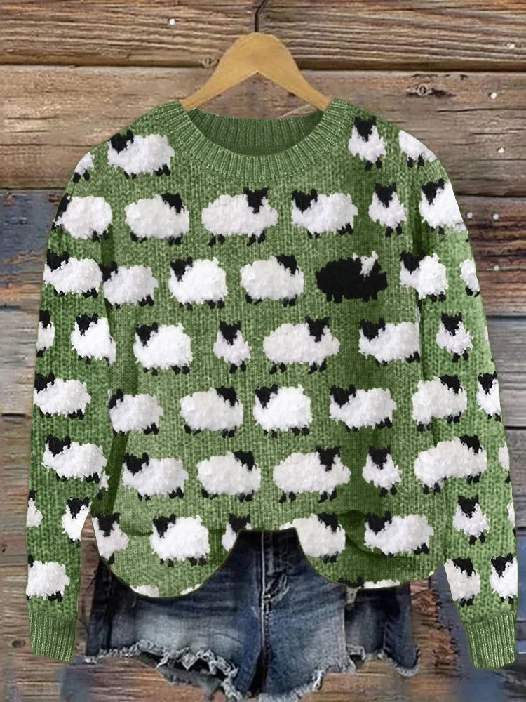 Céline™ - Christmas Jumper with Christmas Trees