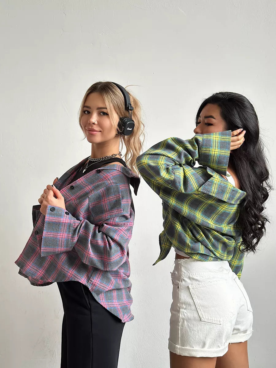 Carrie | Stylish Checked Flannel Shirt for a Refined Look