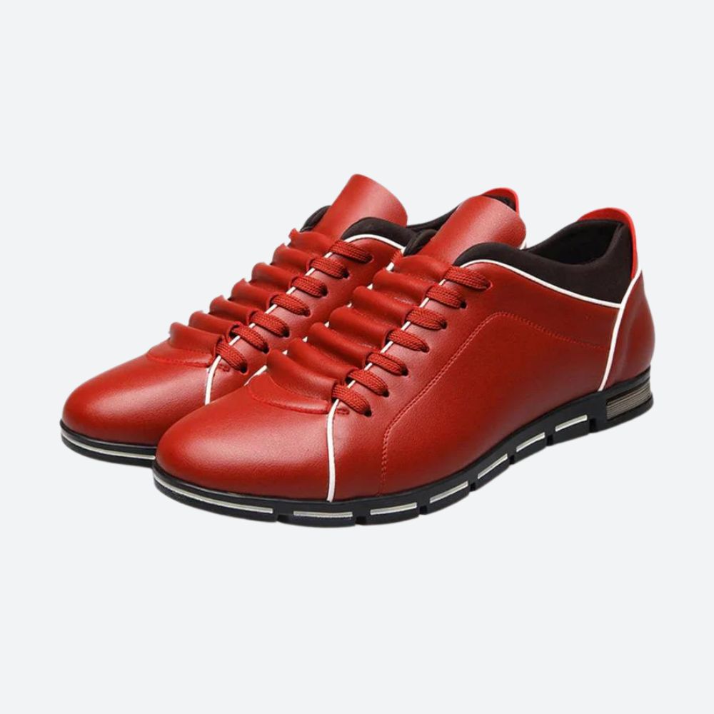 Stylish Casual Leather Sneakers for Men - Aser