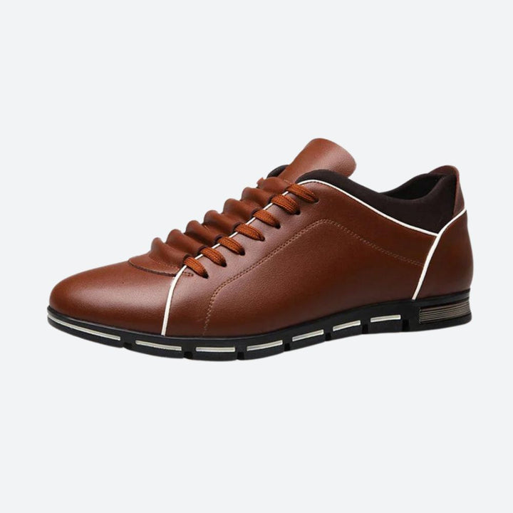 Stylish Casual Leather Sneakers for Men - Aser