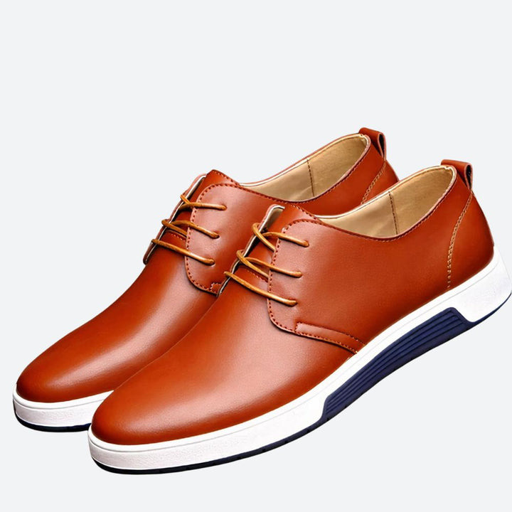 Elegant Orthopaedic Leather Shoes for Men - August