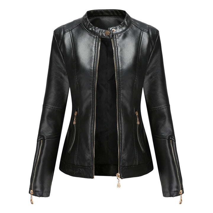 FRANICA - Elegant Leather Jacket for a Timeless Look