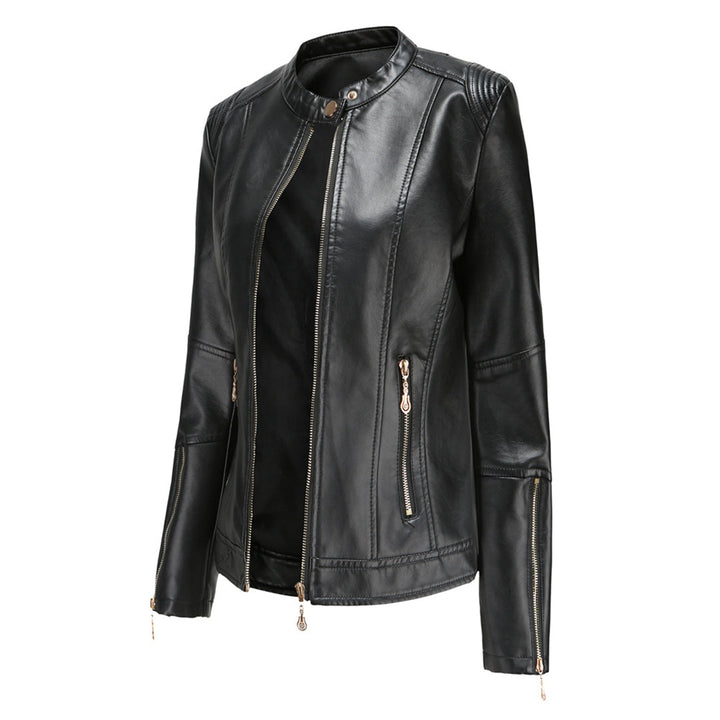 FRANICA - Elegant Leather Jacket for a Timeless Look