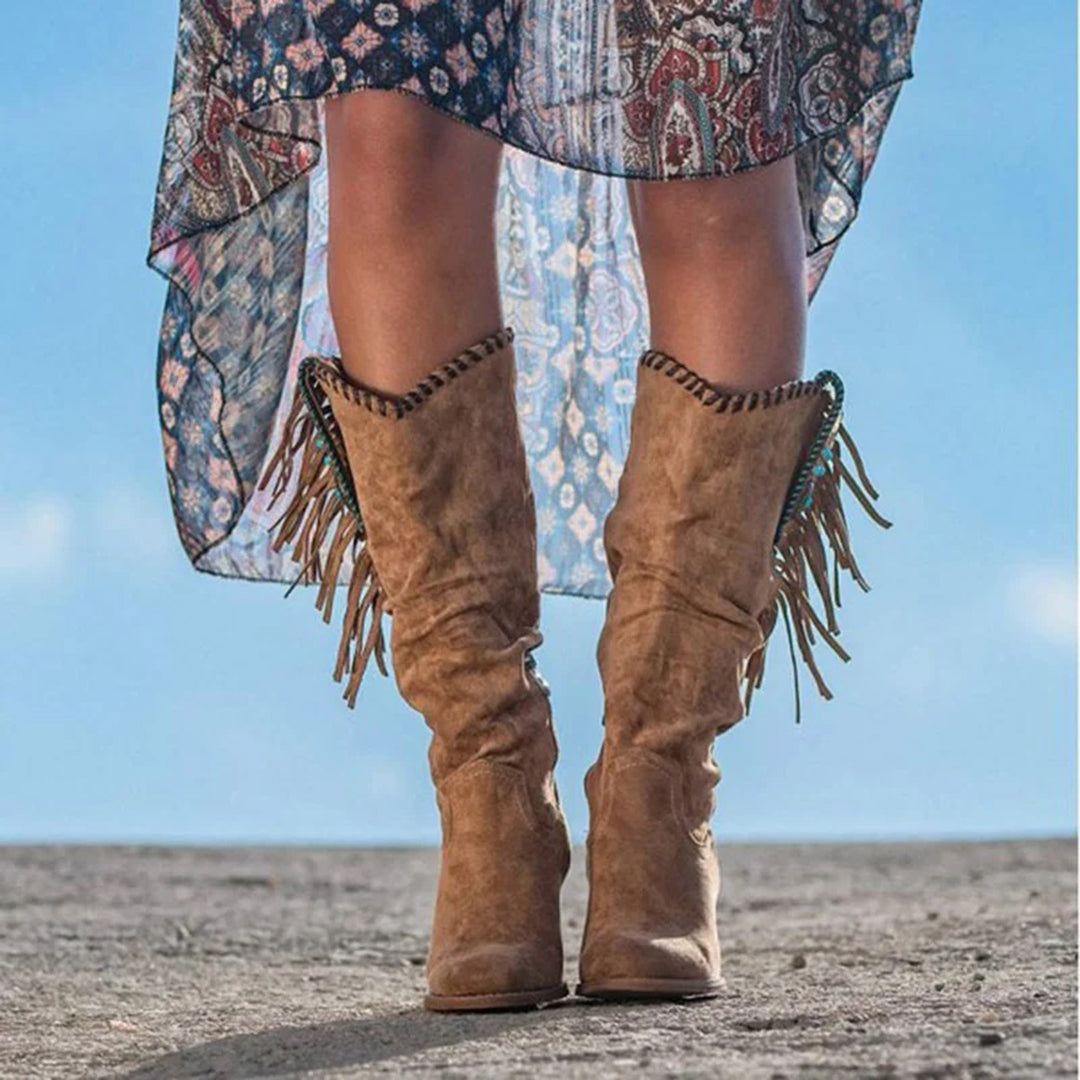 DELILAH - Cowboy Boots in Boho Style