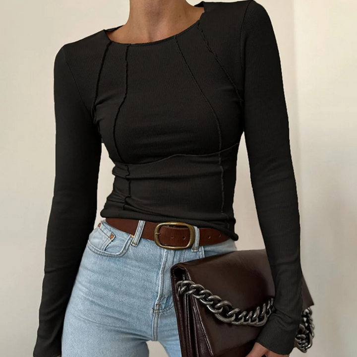 Stylish Long Sleeve Top for Women - Simple and Elegant