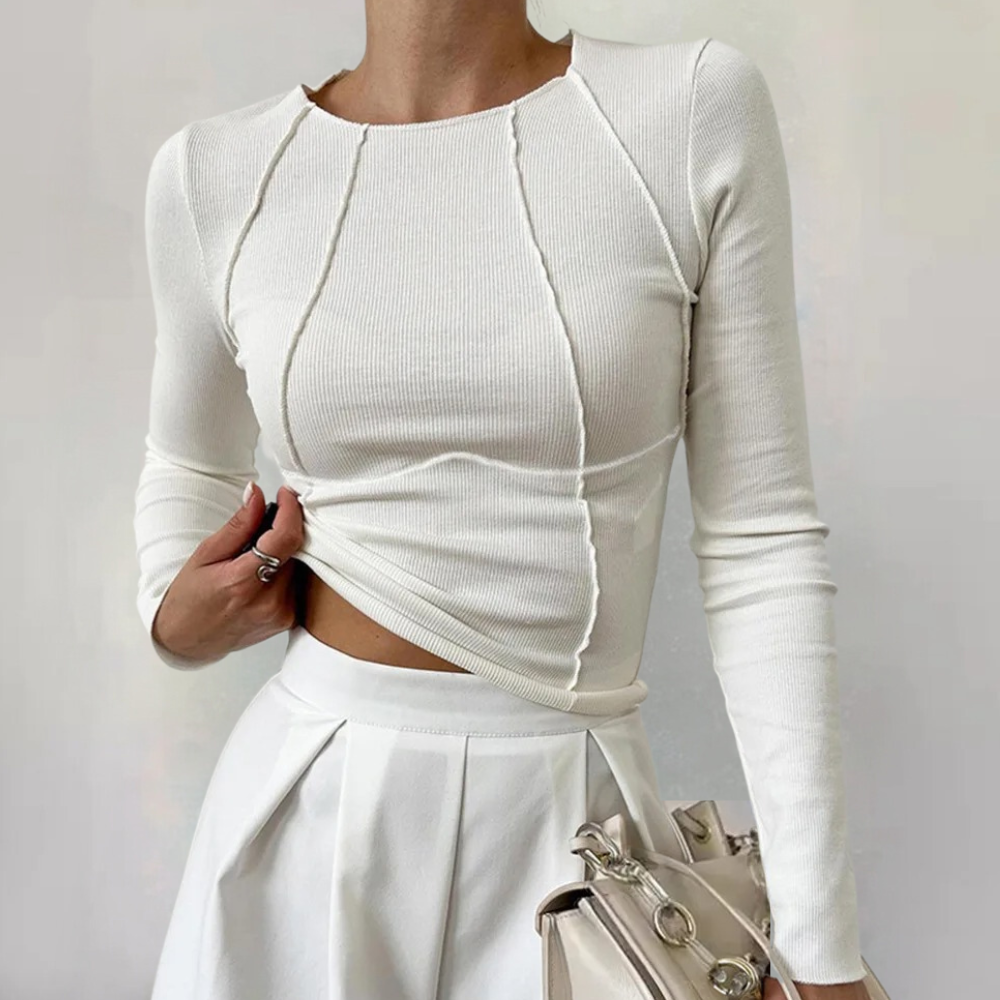 Stylish Long Sleeve Top for Women - Simple and Elegant