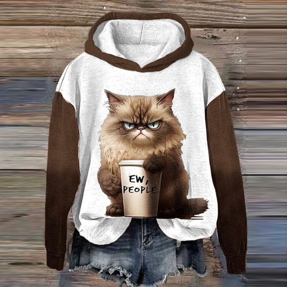 Talia - Trendy Women's Sweater with Vibrant Animal Print