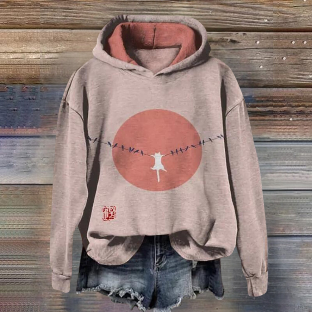 Talia - Trendy Women's Sweater with Vibrant Animal Print