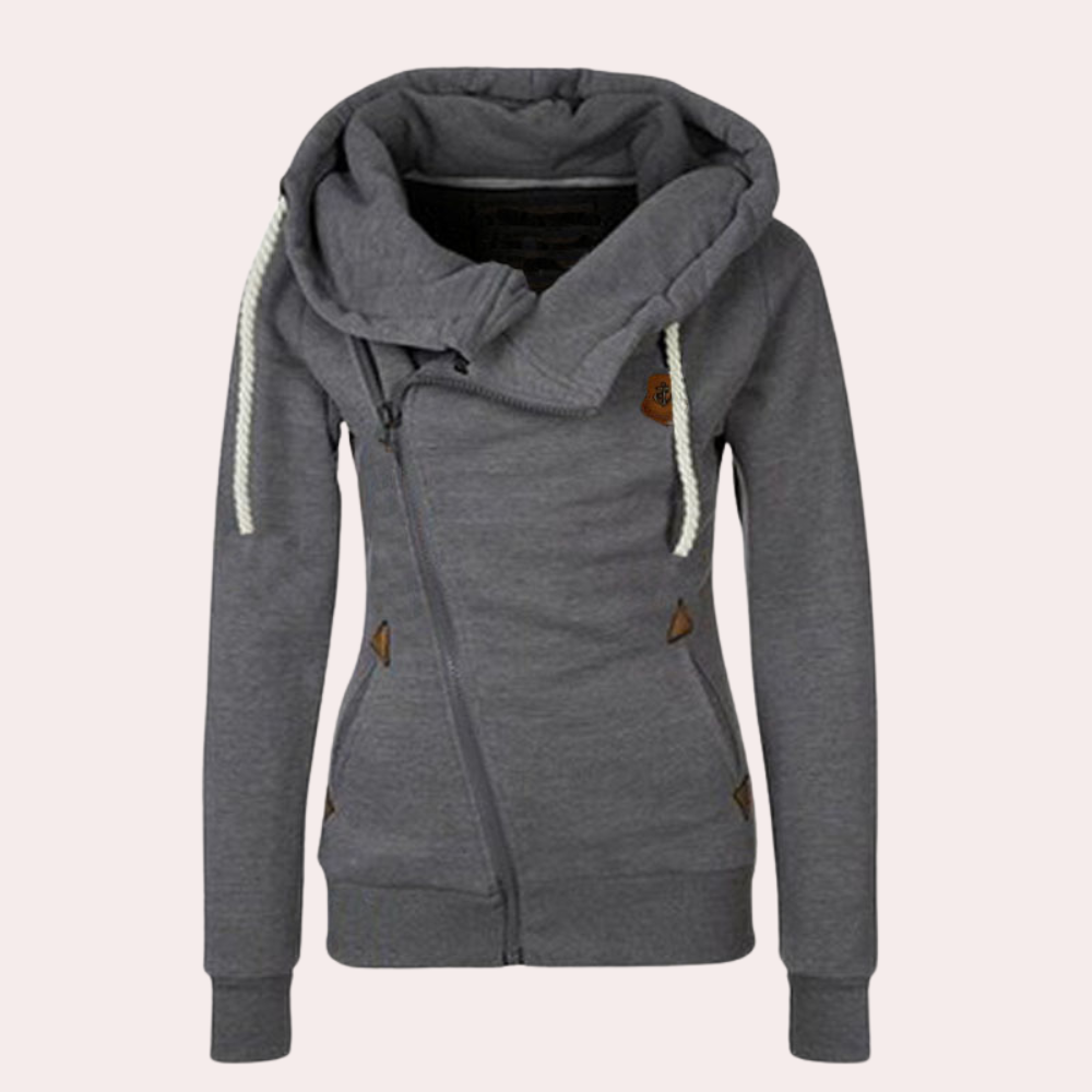 Kanny - Stylish Women's Hoodie with Zip and Comfortable Hood