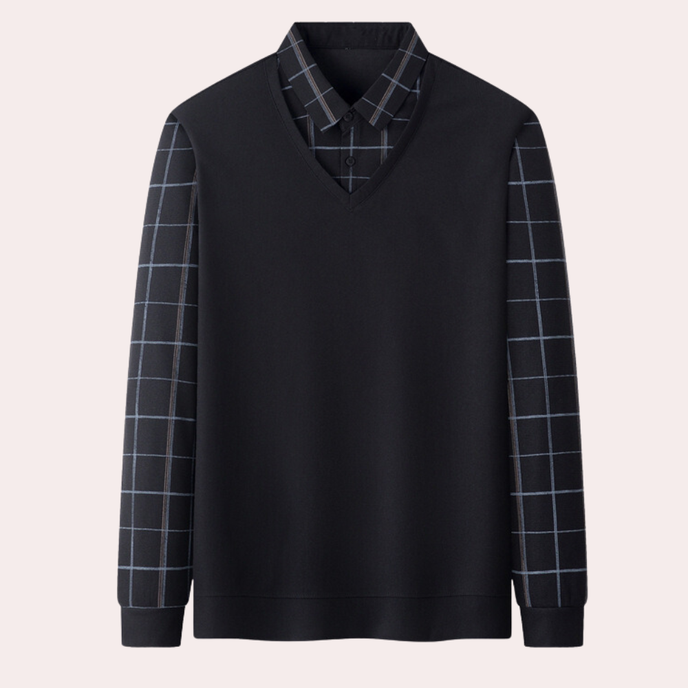 Bram - Stylish Checked Knitted Sweater for Handsome Men
