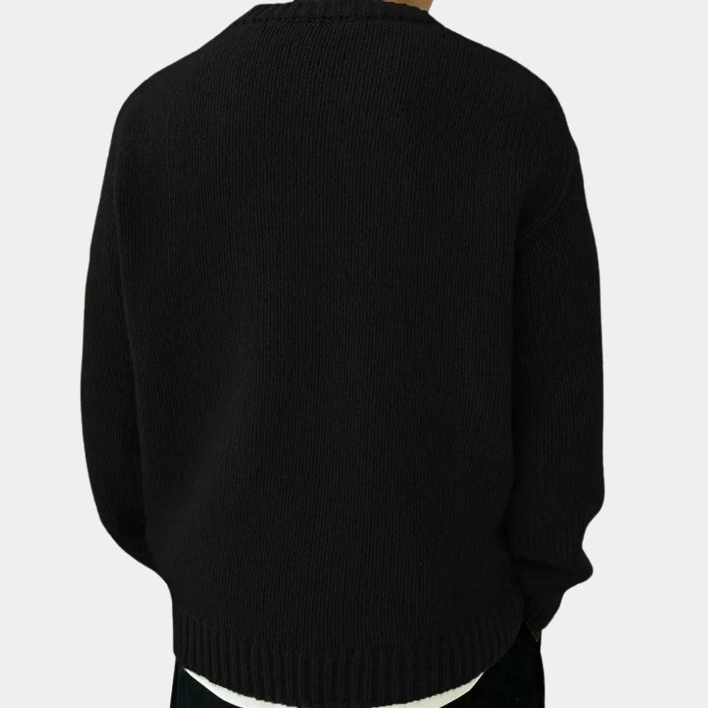 Audrick - Stylish and Comfortable Long-Sleeved Knitted Sweater for Men