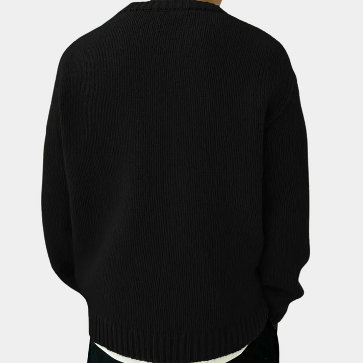 Audrick - Stylish and Comfortable Long-Sleeved Knitted Sweater for Men