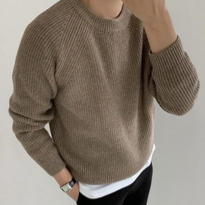 Audrick - Stylish and Comfortable Long-Sleeved Knitted Sweater for Men