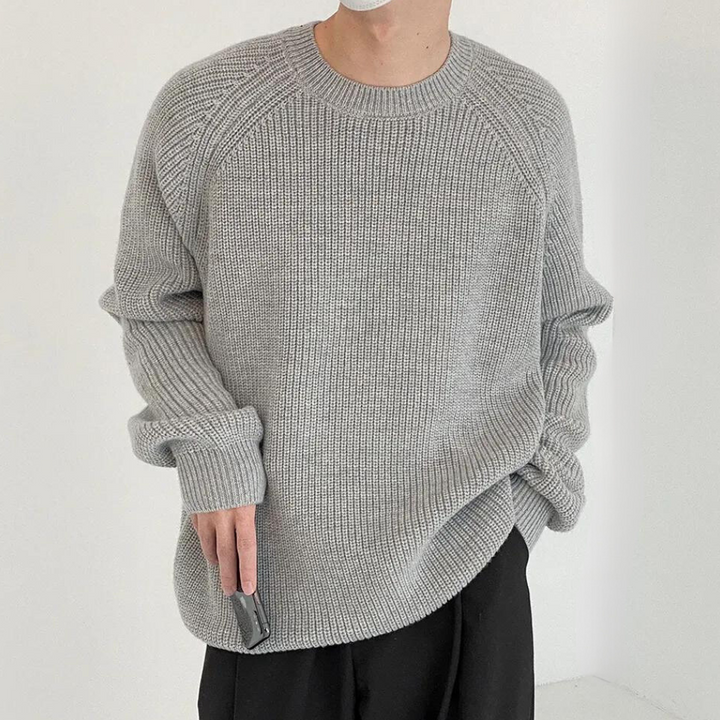 Audrick - Stylish and Comfortable Long-Sleeved Knitted Sweater for Men