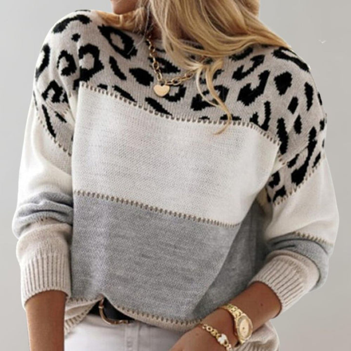Reese | Warm Leopard Print Sweater