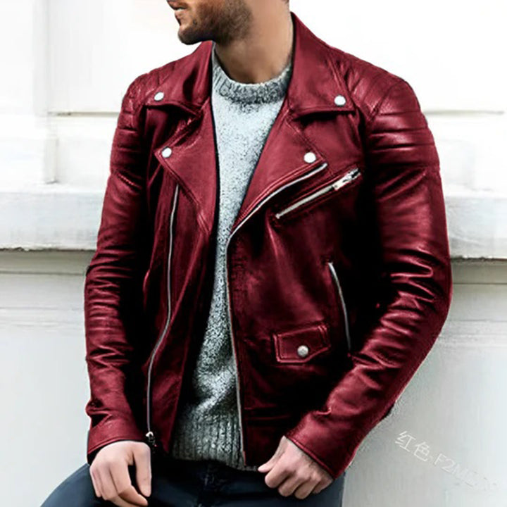 Stylish Biker Leather Jacket for Men - CRUZ Collection