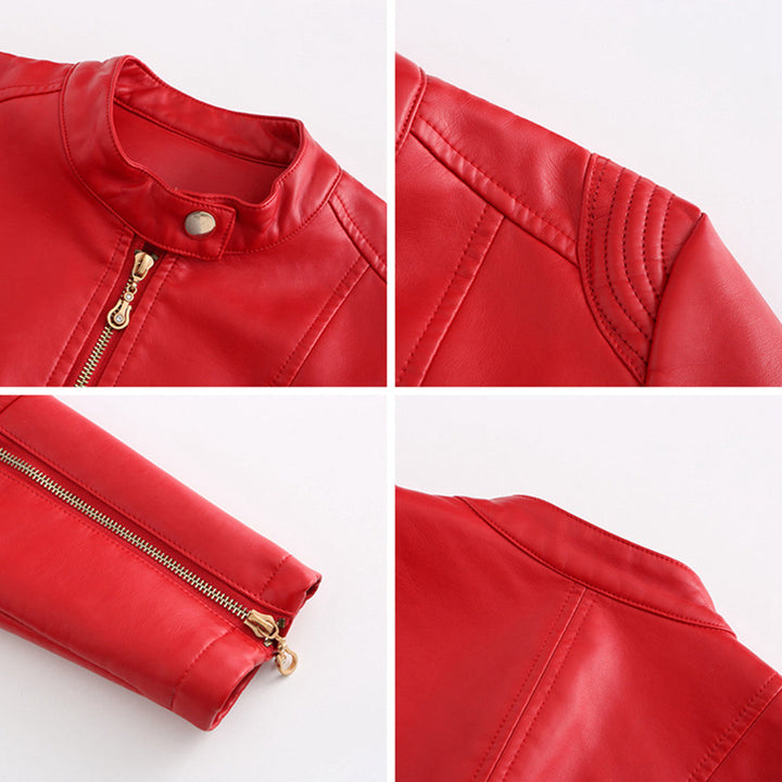 FRANICA - Elegant Leather Jacket for a Timeless Look