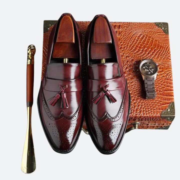 Stylish Orthopaedic Men's Shoes with Elegant Tassels - Frane