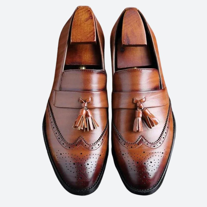 Stylish Orthopaedic Men's Shoes with Elegant Tassels - Frane
